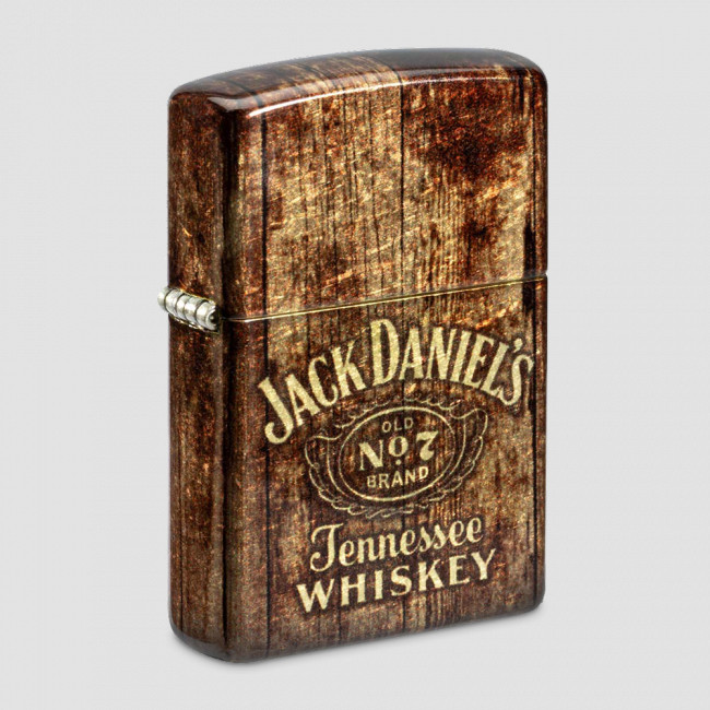 Зажигалка бензиновая Jack Daniel's 540 Tumbled Brass, ZIPPO, США