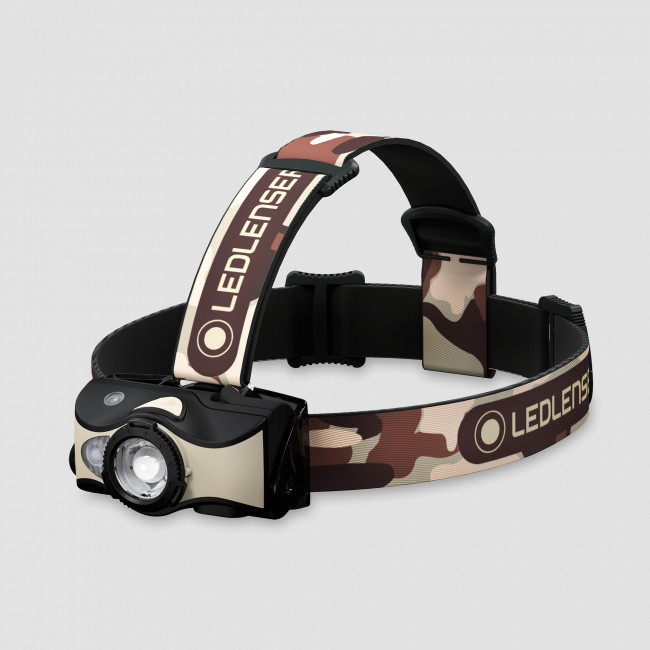 Фонарь аккумуляторный налобный, цвет: черный/песочный (502157), LED LENSER, Германия
