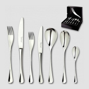 Набор столовых приборов на 12 персон, 84 предмета, сталь 18/10, серия RW II Bright, ROBERT WELCH, Великобритания, Наборы на 12 персон ROBERT WELCH