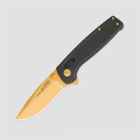 Нож складной Terminus XR LTE Carbon Gold, 7,5 см, SOG, США, Terminus