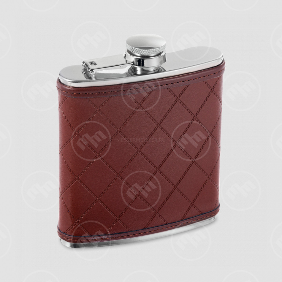 Фляга, 180 мл, сталь, коричневый, S. QUIRE, Италия