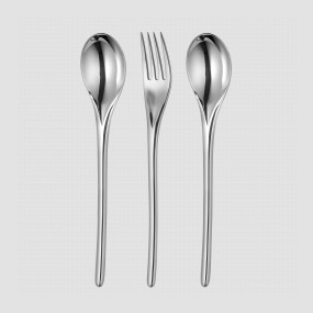 Набор столовых приборов для сервировки, 3 предмета, сталь 18/10, серия Bud, ROBERT WELCH, Великобритания, Bud Bright ROBERT WELCH