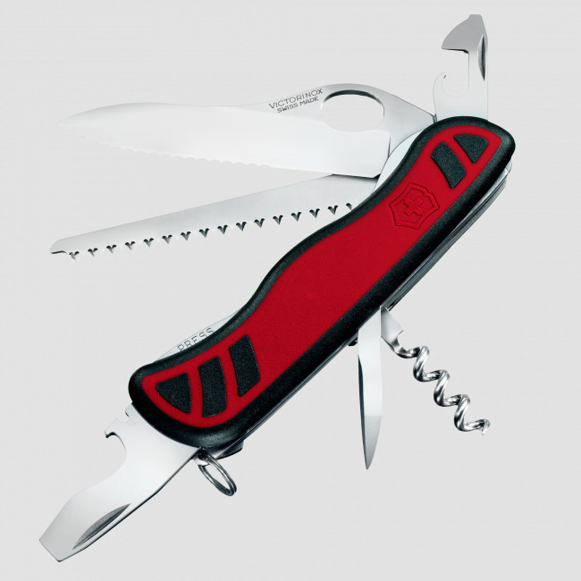 Нож швейцарский многофункциональный складной Forester One Hand, 10 функций, 9.1 см, VICTORINOX, Швейцария