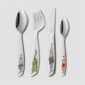 Набор из 4-х детских столовых приборов «Экберт», нержавеющая сталь 18/10, ZWILLING J.A. HENCKELS, Германия, 