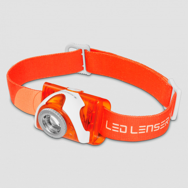 Фонарь налобный, цвет: оранжевый, 6104, LED LENSER, Германия