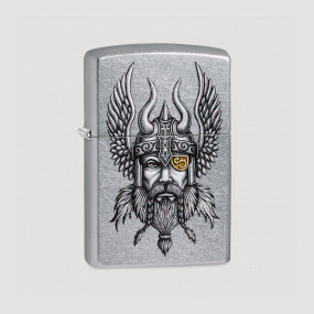 Зажигалка Viking Warrior Design Street Chrome, ZIPPO, США, Зажигалки