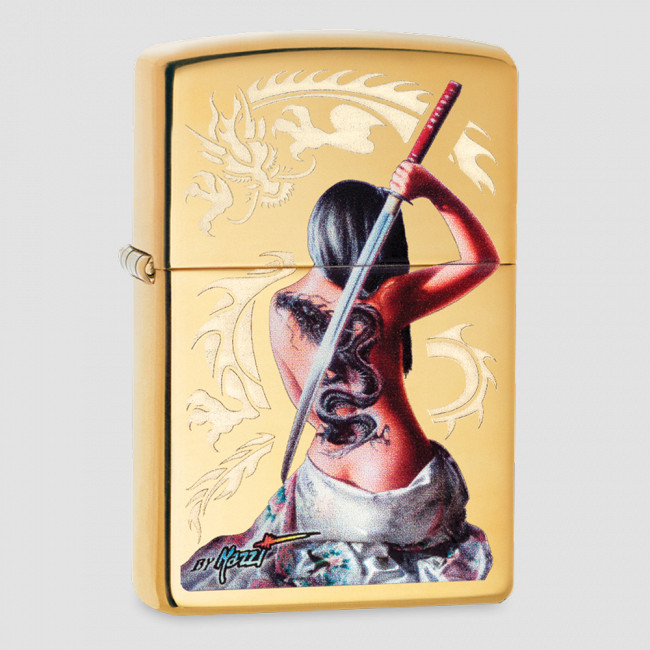Зажигалка бензиновая Mazzi High Polish Brass, ZIPPO, США