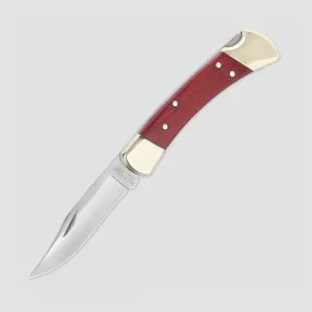 Нож складной 110 Folding Hunter Cherry S30V, 9,3 см, материал клинка: сталь порошковая Crucible CPM S30V, материал рукояти: дерево вишня, BUCK, США, 