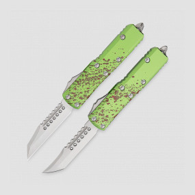 Набор ножей автоматических фронтальных выкидных UlTX-85 Hellhound + Warhound, 7,9 см, MICROTECH, США, 