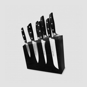 Набор из 8-ми кухонных ножей на подставке из дуба, серия Manhattan, ARCOS, Испания, Подарочный набор кухонных ножей