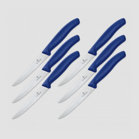 Набор из 6 кухонных ножей для стейка Swiss Classic 11 см, VICTORINOX, Швейцария, Набор ножей 5 предметов