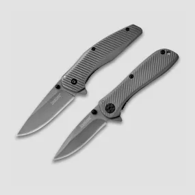 Набор из двух полуавтоматических складных ножей Kershaw S.B. Set, 8,3 см, 6,7 см, материал клинка: сталь 4CR14, материал рукояти: Stainless Steel, KERSHAW, США, KERSHAW (США)
