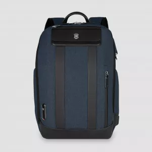 Рюкзак Architecture Urban2 City Backpack, 17 л,  полиэстер / кожа, синий, VICTORINOX, Швейцария, Рюкзаки