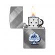 Зажигалка бензиновая Gleaming Spade Design Diagonal Weave, ZIPPO, США_00824780038248303864.jpg