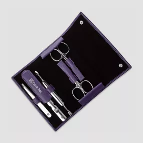 Набор маникюрный в кожаном футляре, фиолетовый, 5 предметов, серия Beauty Classic, ZWILLING J.A. HENCKELS, Германия, Лучшие маникюрные наборы