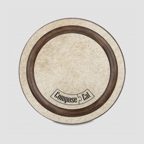 Подставка под кружку Бирдекель, круглая, диам. 95 мм, порфир кремовый, серия Fashion, ComposeEat, Россия, Кухонные аксессуары COMPOSE EAT