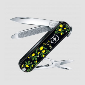 Нож швейцарский складной Classic CD When life gives you Lemons, 7 функций, 4 см, VICTORINOX, Швейцария, VICTORINOX Swiss Army Keychain
