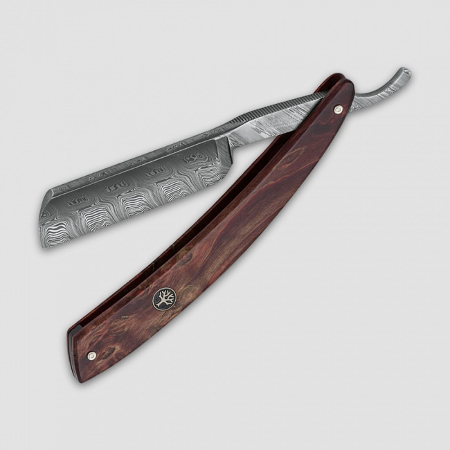 Бритва опасная Damascus Curly Birch, 6/8, BOKER, Германия