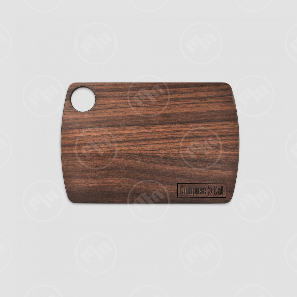 Доска разделочная композитная, 22х15см, орех, серия Fashion, ComposeEat, Россия