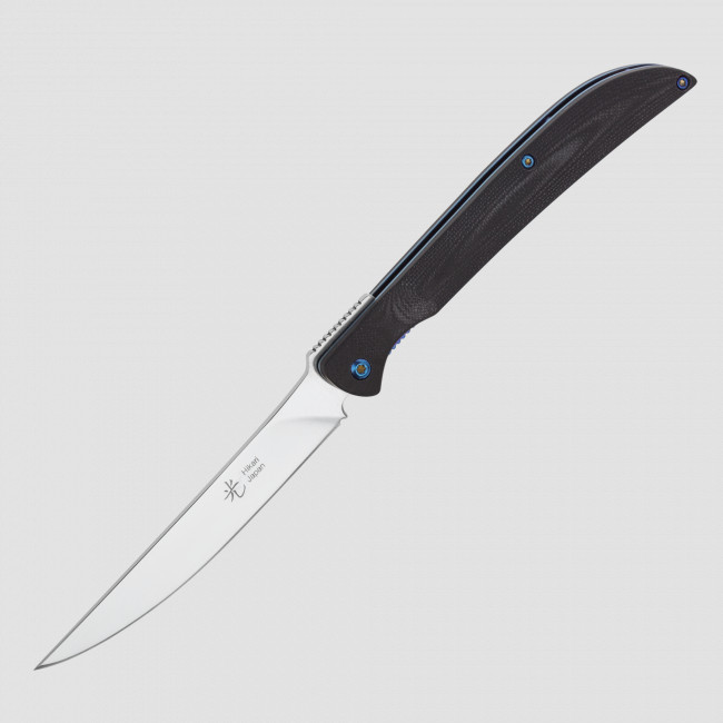 Нож складной для стейка Itto-Ryu Folding Steak, Black G-10 Handles, HIKARI, Япония
