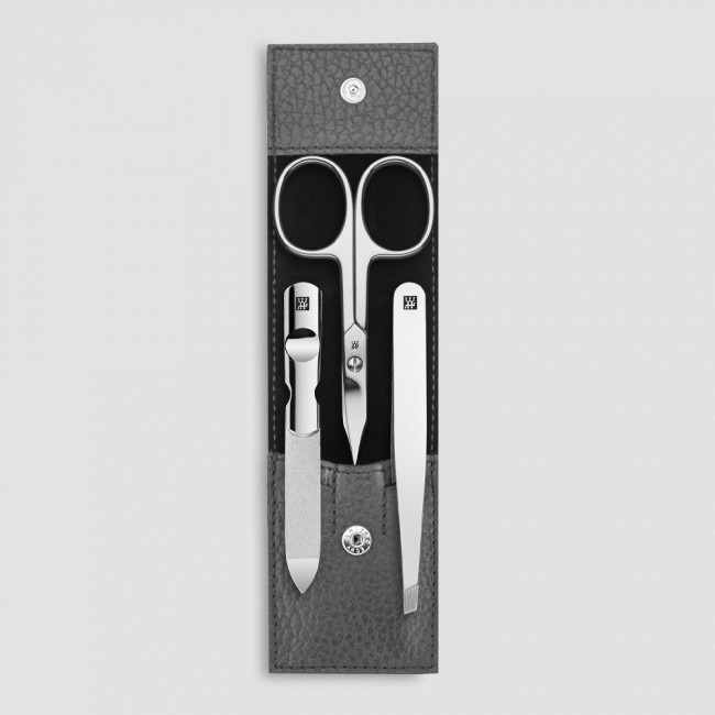 Набор маникюрный в кожаном футляре, цвет антрацит, 3 предмета, Classic Inox, ZWILLING J.A. HENCKELS, Германия
