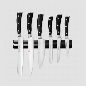 Набор из 6-ти кухонных ножей на магнитном держателе, серия Classic Ikon, WUESTHOF, Золинген, Германия, 