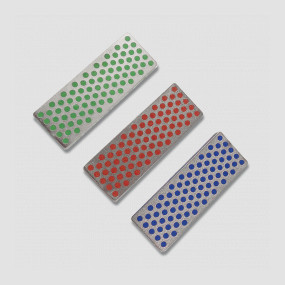 Набор из 3-х алмазных брусоков Coarse / Fine / Extra-Fine (45 micron / 325 mesh, 25 micron / 600 mesh, 9 micron / 1200 mesh), размер: 7 x 2,4 x 0,5 см, серия Knife sharpeners, DMT, США, DMT (США)