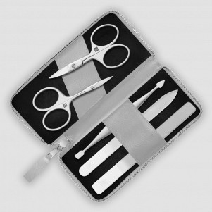 Набор маникюрный в кожаном футляре, 5 предметов, серый, серия Beauty Premium, ZWILLING J.A. HENCKELS, Германия, ZWILLING J.A. HENCKELS (ГЕРМАНИЯ)