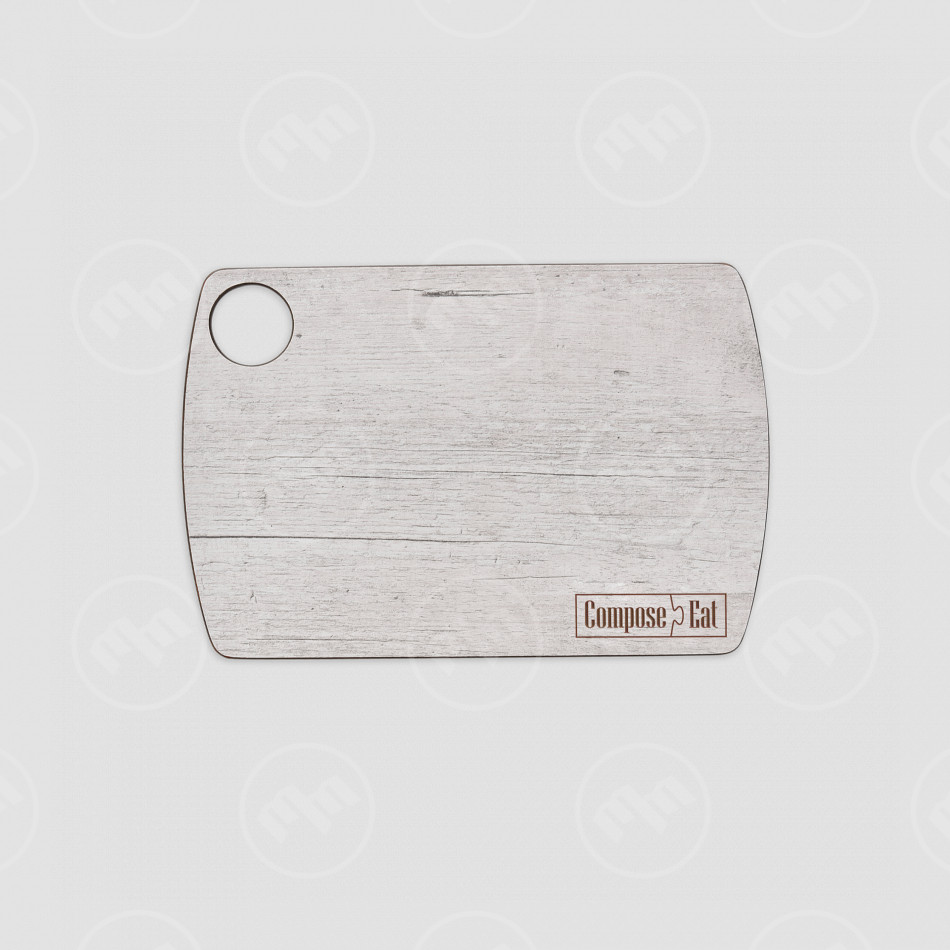 Доска разделочная композитная, 22х15см, дуб белый, серия Fashion, ComposeEat, Россия