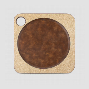 Подставка под бокал/кружку, 10х10см, порфир кремовый, композитный материал, серия ProFashion, ComposeEat, Россия, Кухонные аксессуары COMPOSE EAT