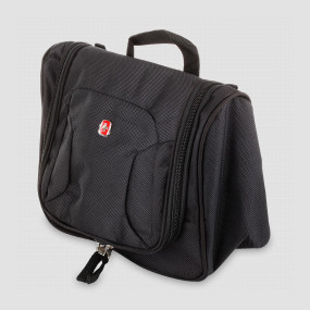 Несессер Toiletry kit, дорожный, черный, 27х11х22 см, WENGER, Швейцария, Сумки