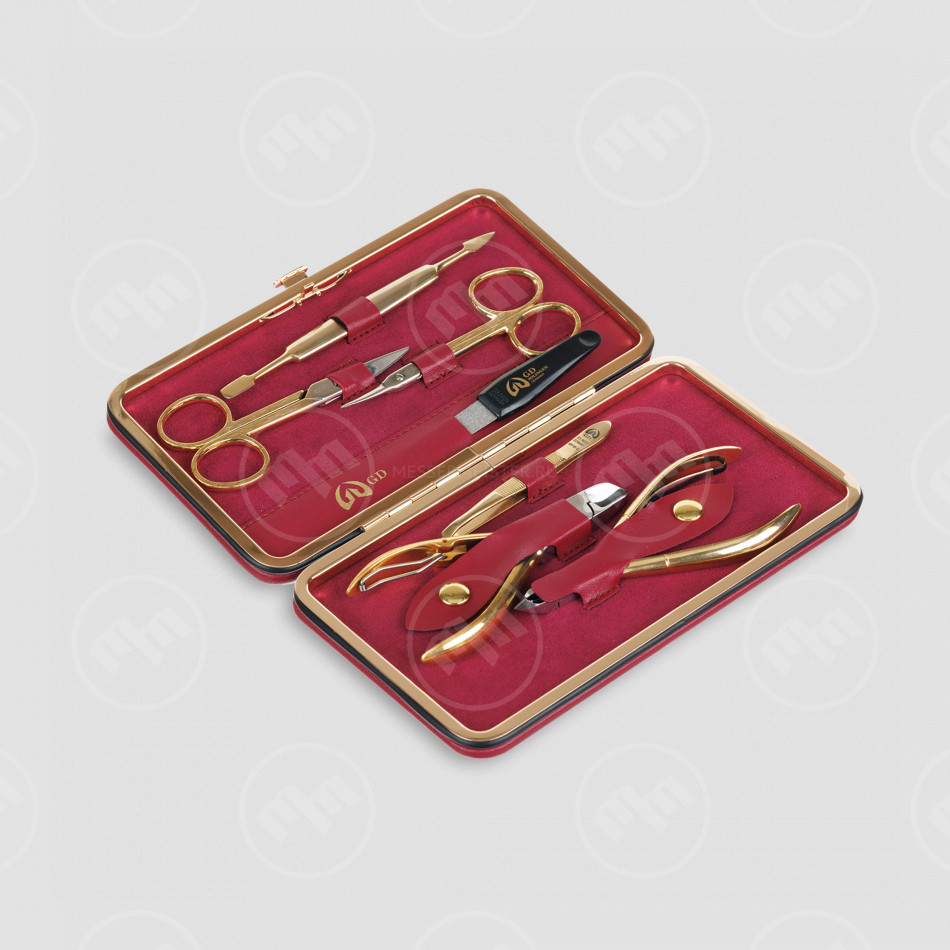 Набор маникюрный в футляре, 7 предметов, GD, Германия