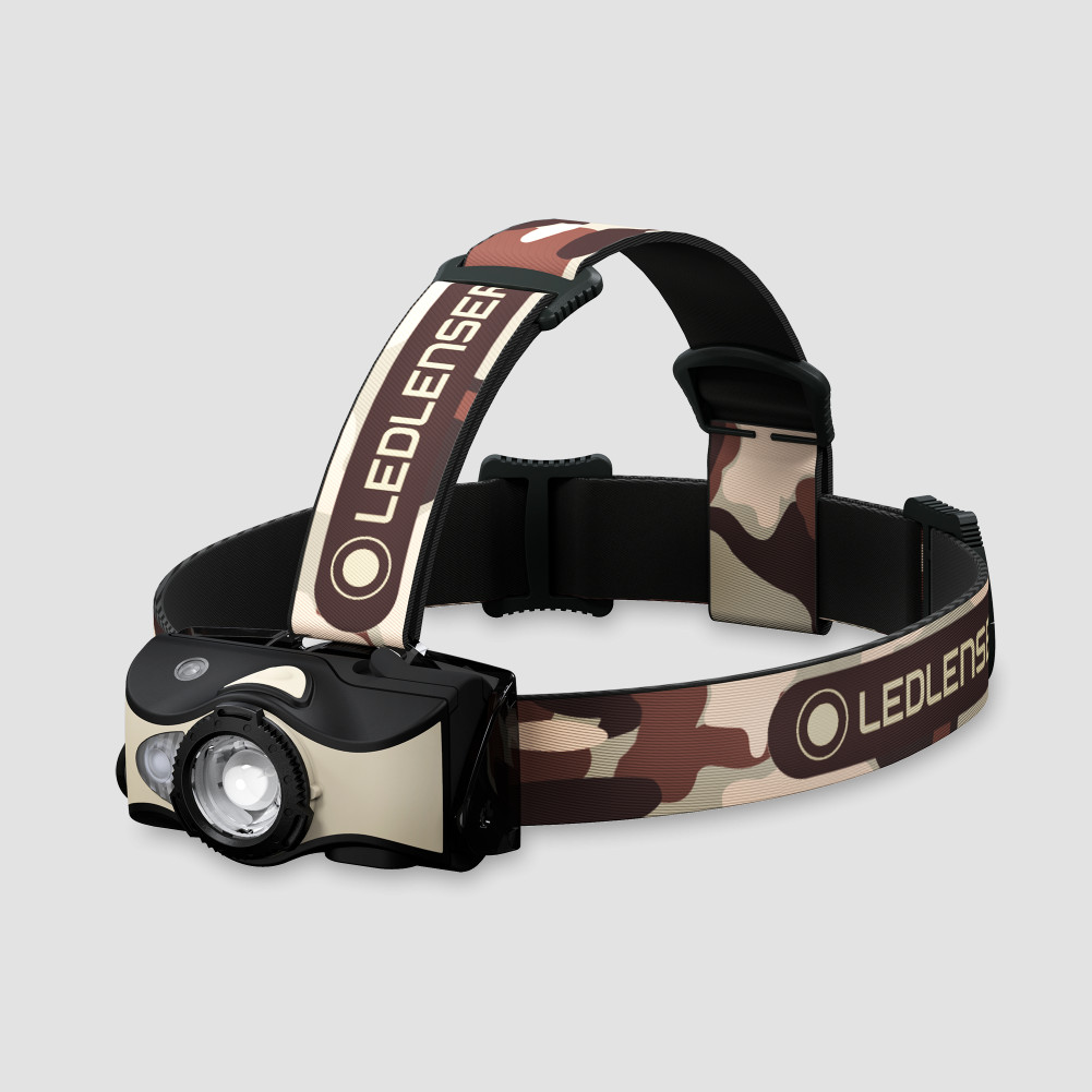 Фонарь аккумуляторный налобный, цвет: черный/песочный (502157), LED LENSER, Германия