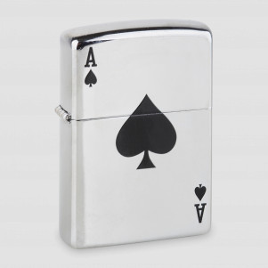 Зажигалка Classic Simple Spade Design High Polish Chrome, ZIPPO, США, ZIPPO (США)