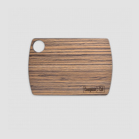 Доска разделочная композитная, 22х15см, зебрано натуральный, серия Fashion, ComposeEat, Россия, Разделочные доски COMPOSE EAT