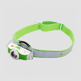 Фонарь налобный (501593), цвет зелено-белый, LED LENSER, Германия, Фонари налобные