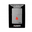 Зажигалка Flame Brushed Chrome, ZIPPO, США_00804260055385293435.jpg