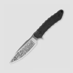 Нож с фиксированным клинком Aztec, Stonewash, сталь D2, kydex, KIZLYAR SUPREME, Россия, 