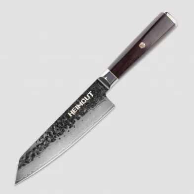 Нож кухонный Kiritsuke, 18 см, Black Damascus, HEIMCUT, Россия, 