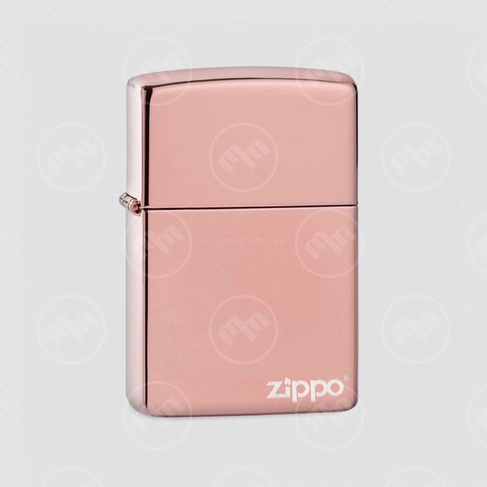 Зажигалка Classic High Polish Rose Gold Zippo Logo, ZIPPO, США