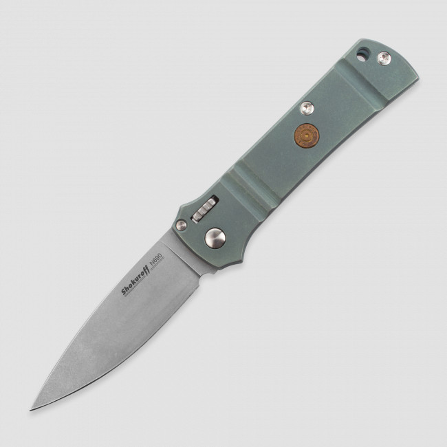 Нож автоматический складной М2103, 8,9 см, SHOKUROFF KNIVES, Россия