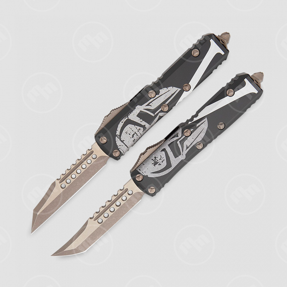 Набор ножей автоматических фронтальных выкидных UlTX-85 Hellhound + Warhound, 7,9 см, MICROTECH, США