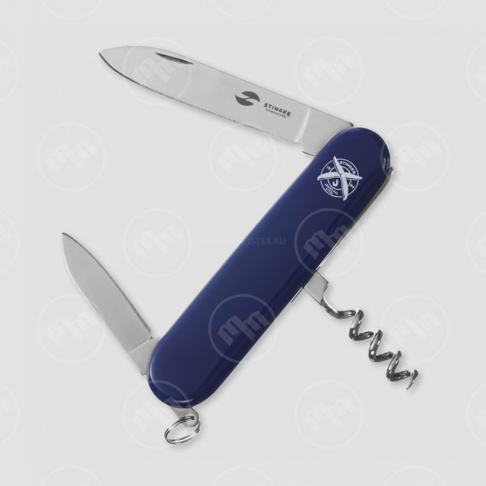 Нож многофункциональный складной, 6,7 см, STINGER, Россия