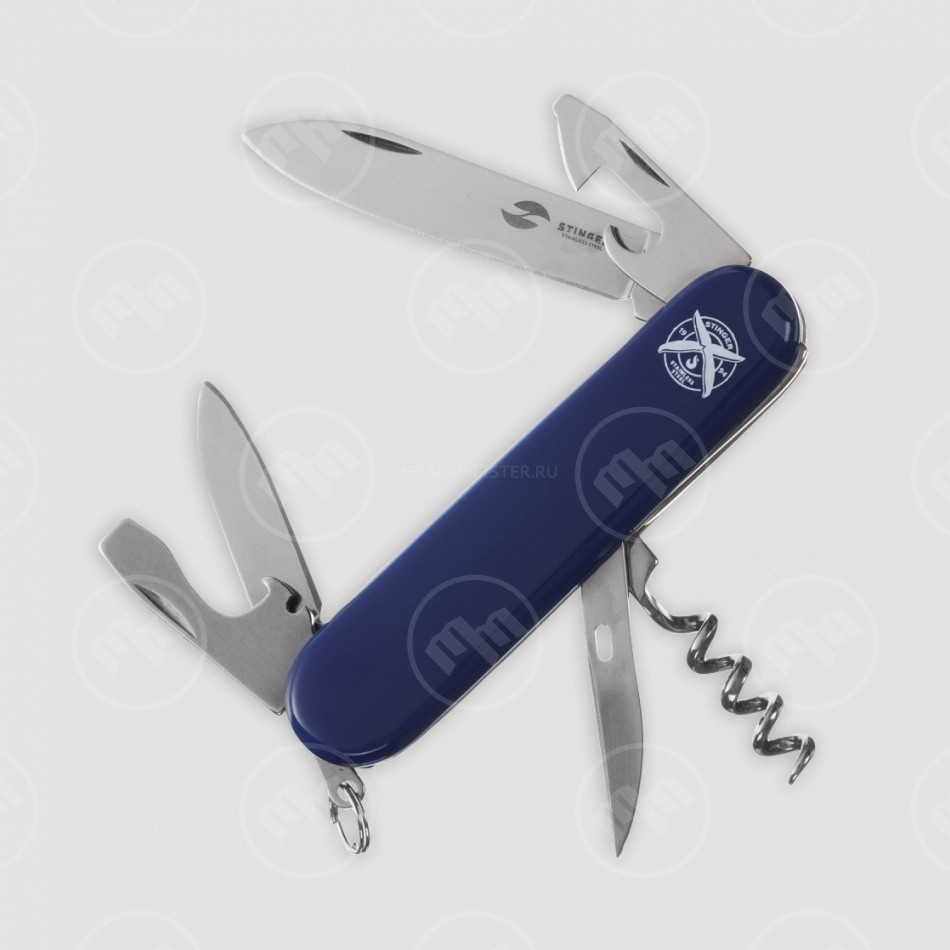 Нож многофункциональный складной, 6,7 см, STINGER, Россия