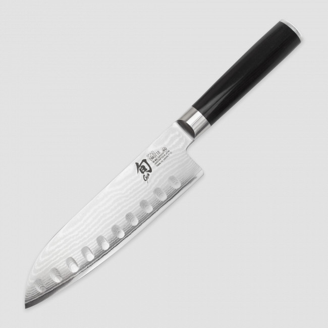 Нож кухонный, поварской Сантоку, 18 см, 32 слоя, серия Shun Classic, KAI, Япония