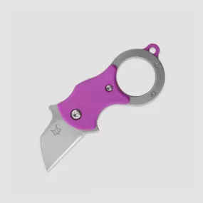 Нож складной - брелок Mini-Ta Purple, 2,5 см, FOX, Италия, 