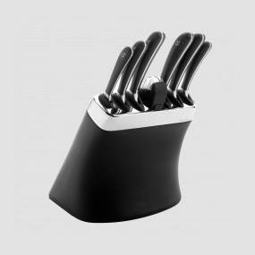 Набор кухонных ножей, 6 предметов + точилка, в подставке, серия Signature, ROBERT WELCH, Великобритания, Наборы кухонных ножей