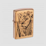 Зажигалка Proud Lion Brushed Brass, ZIPPO, США