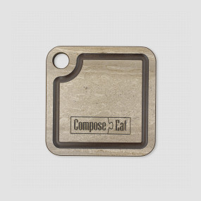 Подставка для чашки, 10х10см, травертин капучино, серия ProFashion, ComposeEat, Россия, Кухонные аксессуары COMPOSE EAT