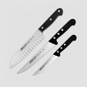 Набор из 3-х кухонных ножей поварская тройка, серия Universal, ARCOS, Испания, Наборы кухонных ножей
